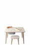 Hanah Home Mesa de Actividades Cocukcalısma Blanco y Gris